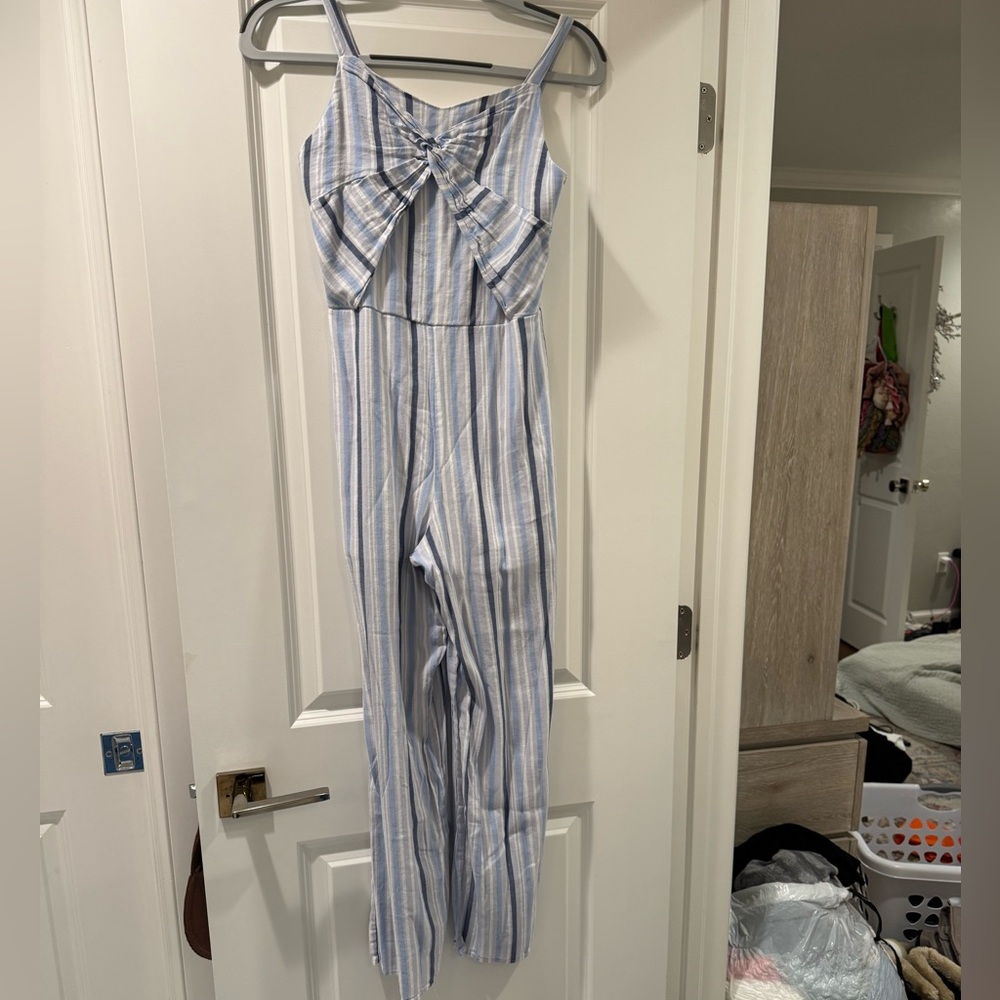 striped jumpsuit